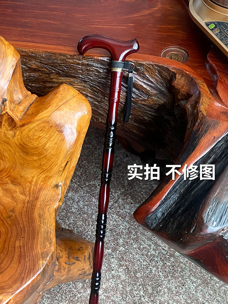 German Imported Beechwood Walking Stick for the Elderly, Lightweight, Non-Slip Wooden Cane, Anti-Fall Walking Aid for Seniors, Solid Wood Walking Stick