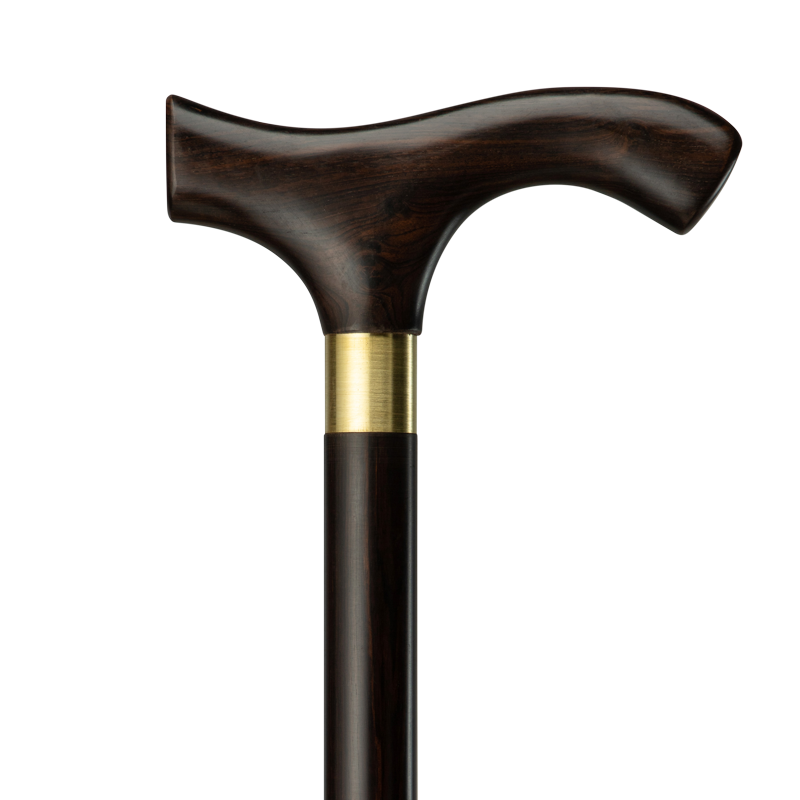 Purple Sandalwood Walking Stick for the Elderly, High-End Redwood Cane, Solid Wood Walking Stick, Non-Slip Wooden Walking Stick for Seniors