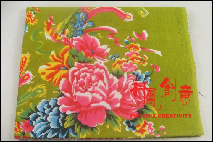 Creative Danfeng: gió Trung Quốc vải retro bông di sản vải Đông Bắc Hoàng gia Thêu - Đặc biệt hẹp - Vải vải tự làm chất vải nỉ cotton