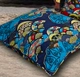 Trung Quốc sáng tạo in bông và vải lanh và quạt gió gấp ống vỏ gối đệm (đỏ và xanh) Gối hình thú cho bé