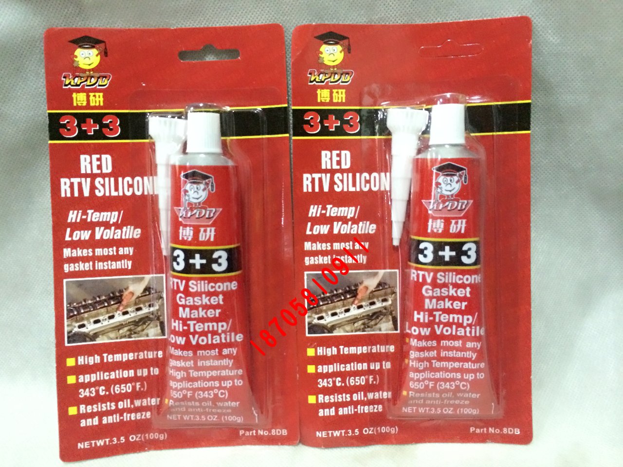 Promotion Boyan 3 3 red glue gasket-free high temperature RTV silicone sealant 3 3 sealant 100g