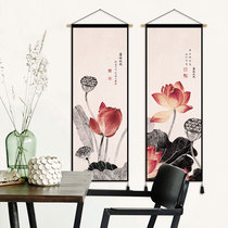 Chinese style decorative painting tapestry ins background wall hanging cloth background cloth Meter box blocking cloth Cotton and linen art hanging painting