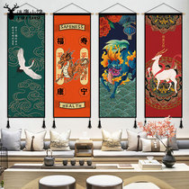 China Wind Cloth Art Hung Painting Country Tide Hung Cloth Living Room Sofa Genguan Tapestry Tapestry Background Wall Decoration Painting Electric Meter Box Shelter