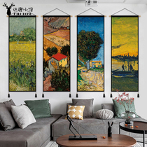 European and American Abstract Art Oil Painting Living Room Xuanguan Background Bins Wind Room Placement Bedroom cloth Art hanging painting