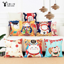 Day style and wind tricks Cat Pillow Sofa Hugging Living-room Leaning on pillow headboard backrest ins Nordic cushions Back to the bag