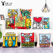 American graffiti cuddling car waist pillowcase with core living-room light lavish sofa leaning against the back of the pillow headbed cushion office