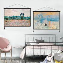 Van Gogh oil painting tapestry Modern simple light luxury fabric hanging painting Hanging cloth Bedroom bedside sofa background decorative painting