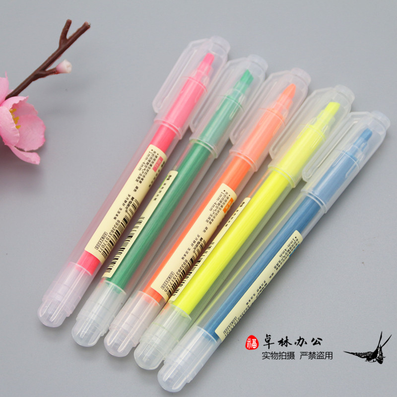 Morning light fluorescent notes pen Taste Coarse point Colour Pen Mark Pen Candy Color Student with 6 Color Large Capacity