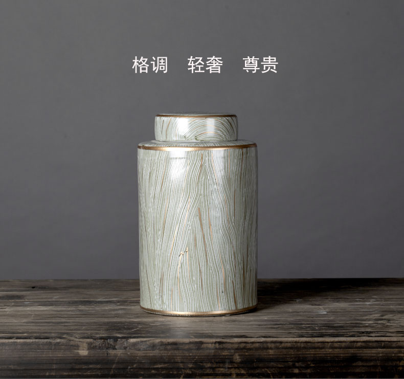 Rain tong home | jingdezhen chinaware paint round ceramic pot home furnishing articles home decoration decoration porcelain