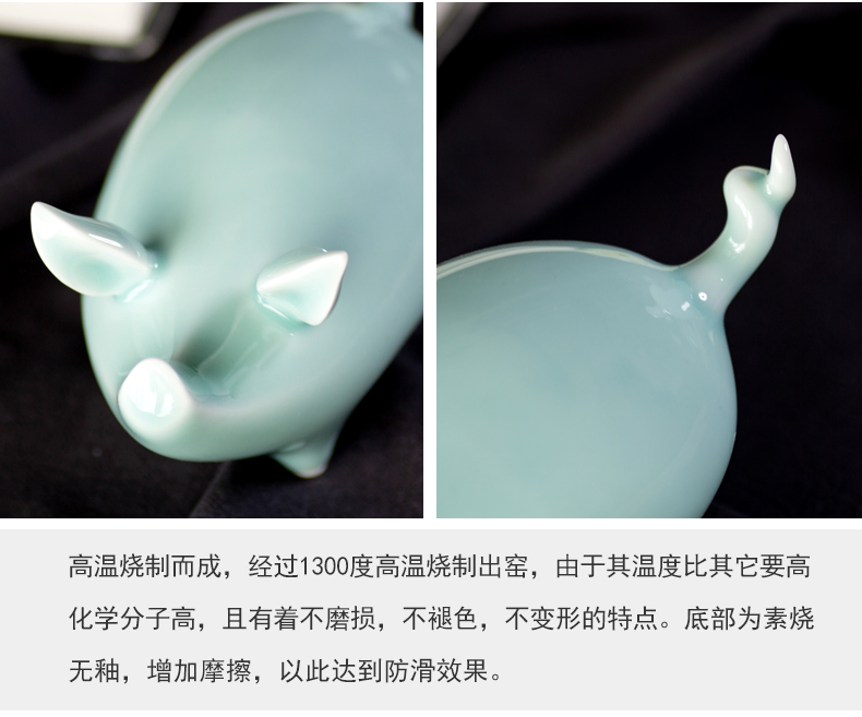 Jingdezhen ceramics craft exquisite originality pig sweet household furnishing articles furnishing articles furnishing articles "sitting room household pig