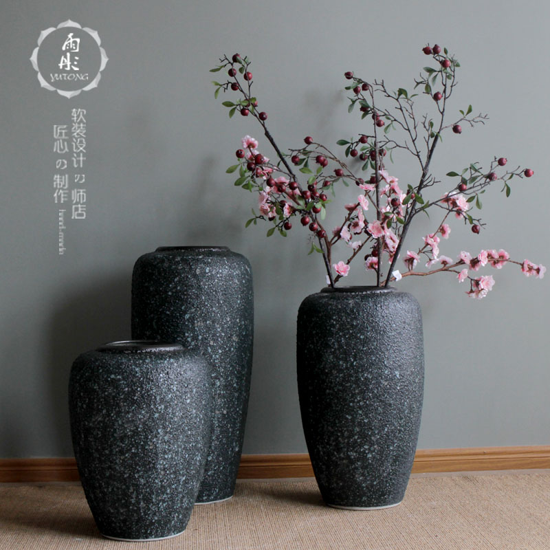 European modern creative contracted sitting room of large household soft adornment ceramics pottery flower flower art furnishing articles