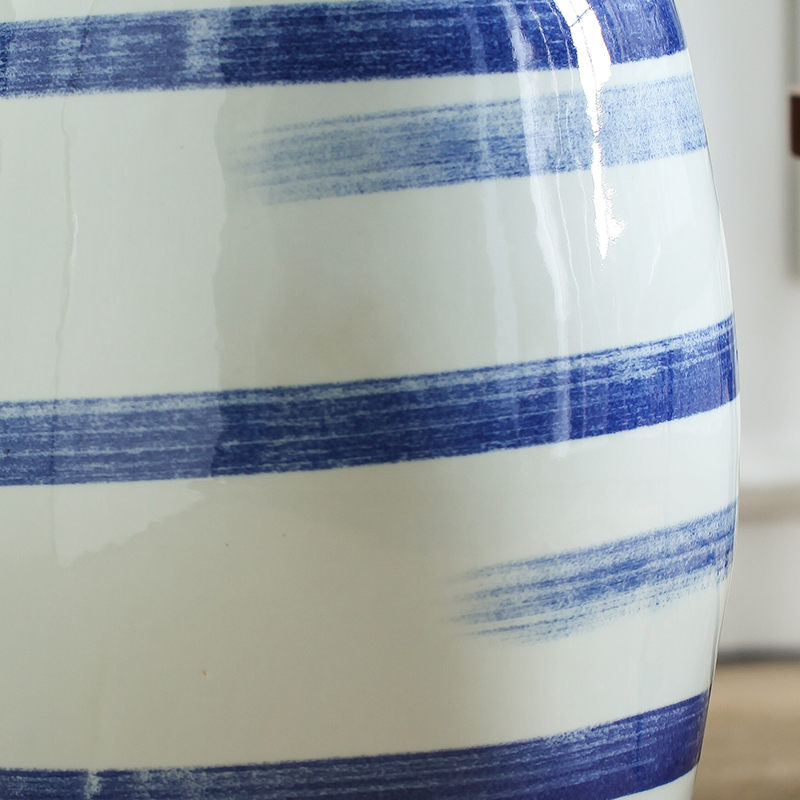 Jingdezhen ceramic who antique blue and white porcelain decorative balcony is suing courtyard garden blue and white porcelain ceramic who teahouse who