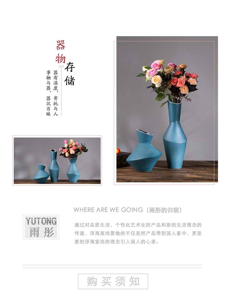 Jingdezhen ceramics vase furnishing articles TV ark, dried flower flower arranging the modern Chinese style household, sitting room adornment porcelain