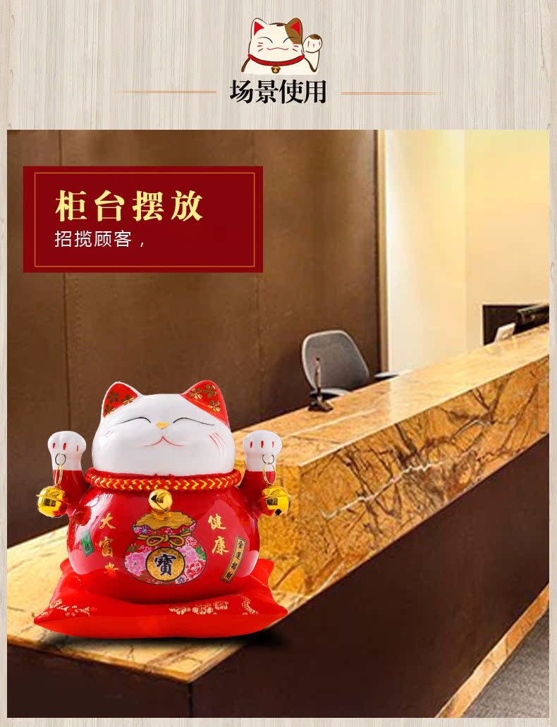 The Cat the opened ceramic saving ceramic Cat household act the role ofing is tasted furnishing articles ceramic ceramic Cat sitting room