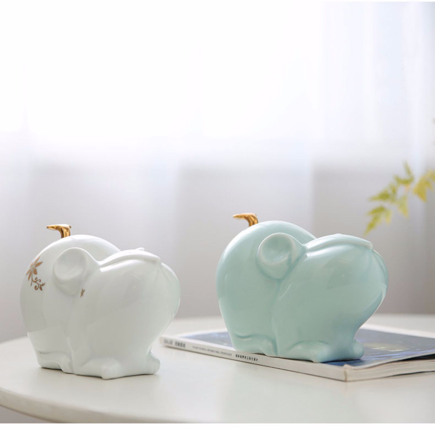 Chinese zodiac mice ceramic furnishing articles furnishing articles xiangyun mice mascot plutus household geomantic