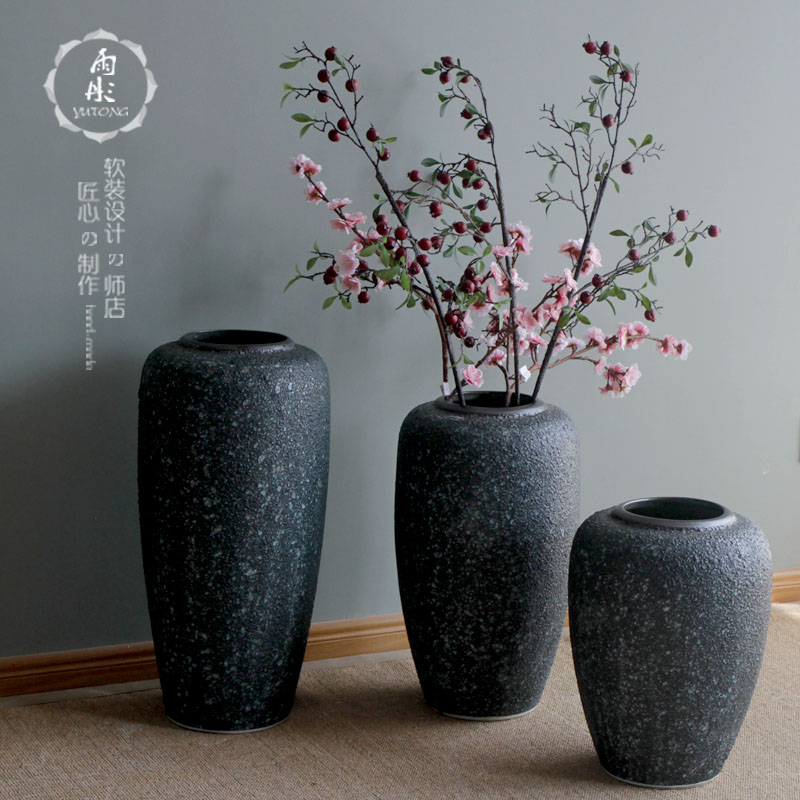 European modern creative contracted sitting room of large household soft adornment ceramics pottery flower flower art furnishing articles