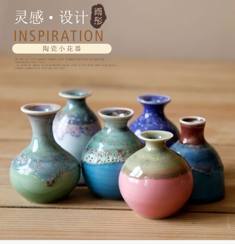 Contracted and I sitting room, dining - room home decoration ceramic vase floral furnishing articles, small and pure and fresh flower arranging flowers