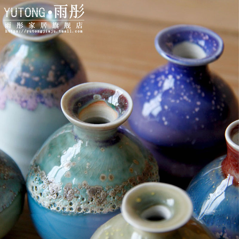 Contracted and I sitting room, dining - room home decoration ceramic vase floral furnishing articles, small and pure and fresh flower arranging flowers