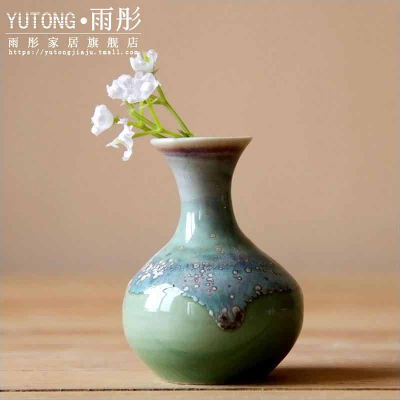 Contracted and I sitting room, dining - room home decoration ceramic vase floral furnishing articles, small and pure and fresh flower arranging flowers