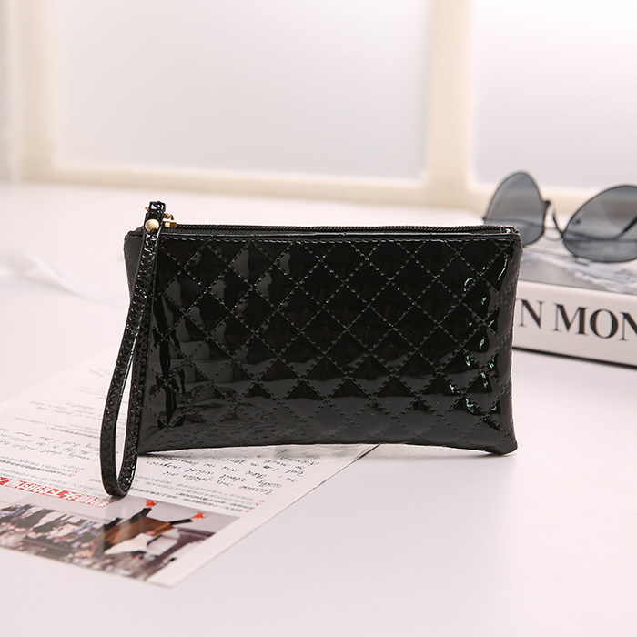 Simple and versatile clutch bag small bag crocodile pattern bag fashion hand holding diamond cell phone coin purse 2017 new women's bag