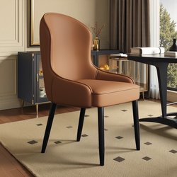 Dining Chair For Home Dining Table Chair Backrest Chair Accessible Luxury Fancy Hotel Restaurant New arrival Commercial Soft Bag Tea Table Chair