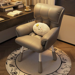 Computer Chair Girl's Bedroom Desk Chair Office Chair Plaid Sedentary Backrest Adjustable Student Dormitory Dressing Stool