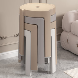 Thickened Plastic Chairs, Stackable Small Stools, Home Dining Table, Simple Modern Nordic Light Luxury Internet-Famous Dining Chairs
