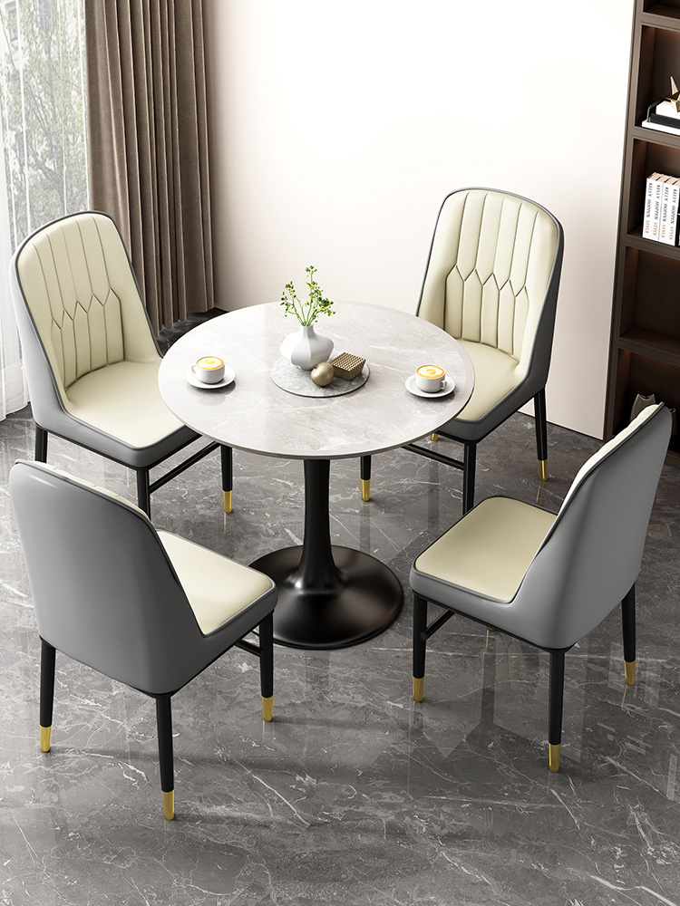 Étkező háztartási étkezőasztalok, könnyű luxus high-end tea kovácsoltvas fésülködőszékek, szabadidős székek, mahjong_voghion.com