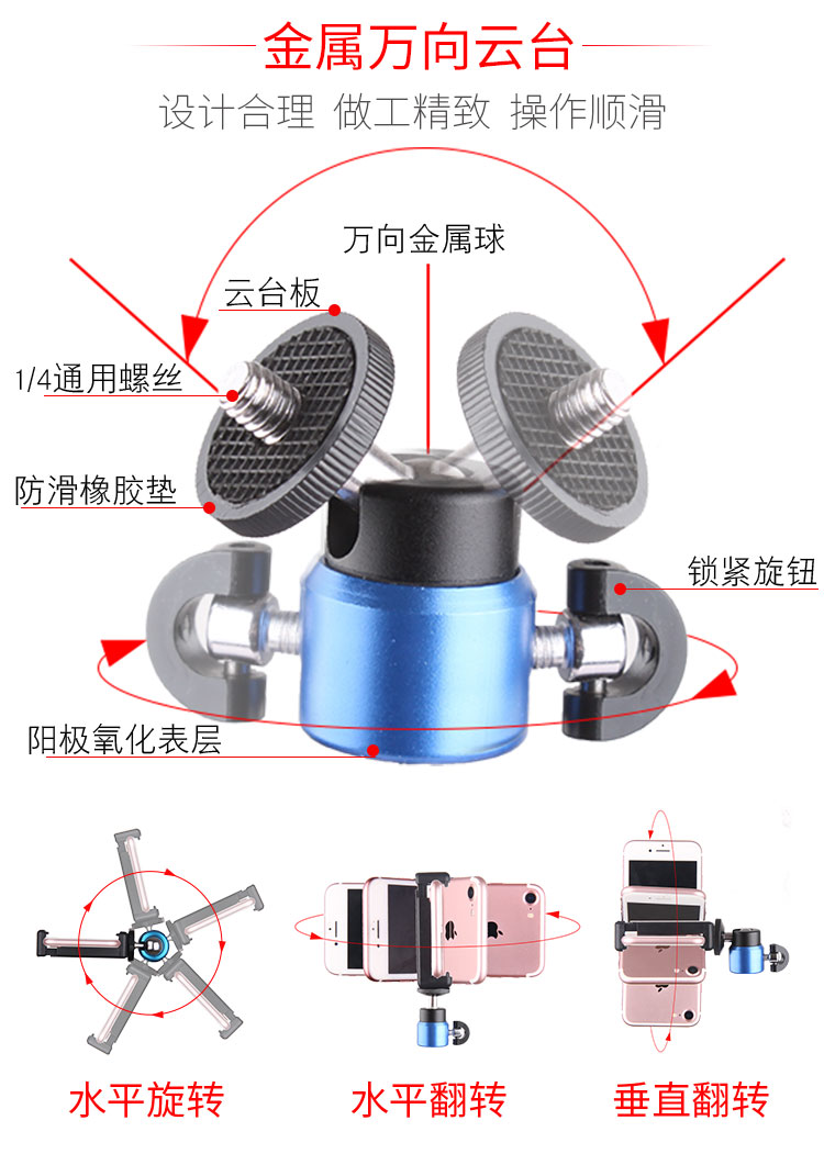 Giày giữ đầu vít kim loại 1/4 giao diện đầu bóng hoàn vũ đầu SLR giày chung - Phụ kiện máy ảnh DSLR / đơn túi máy ảnh crumpler