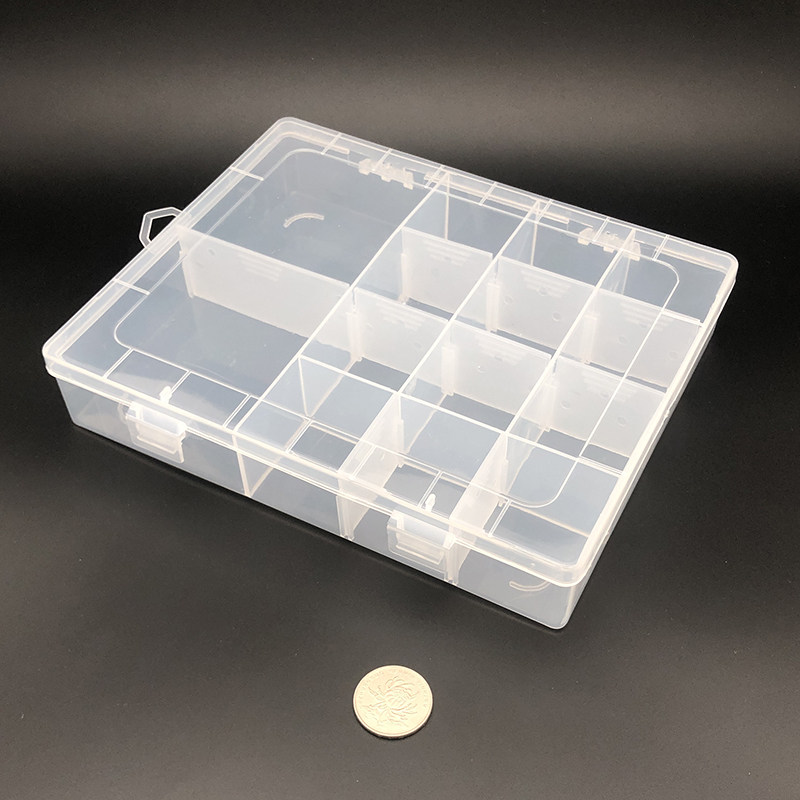 Fang 14 Glock transparent plastic containing box storage box First accessories box tool box Makeup Case String Beads Case Fish Crook Bait Box