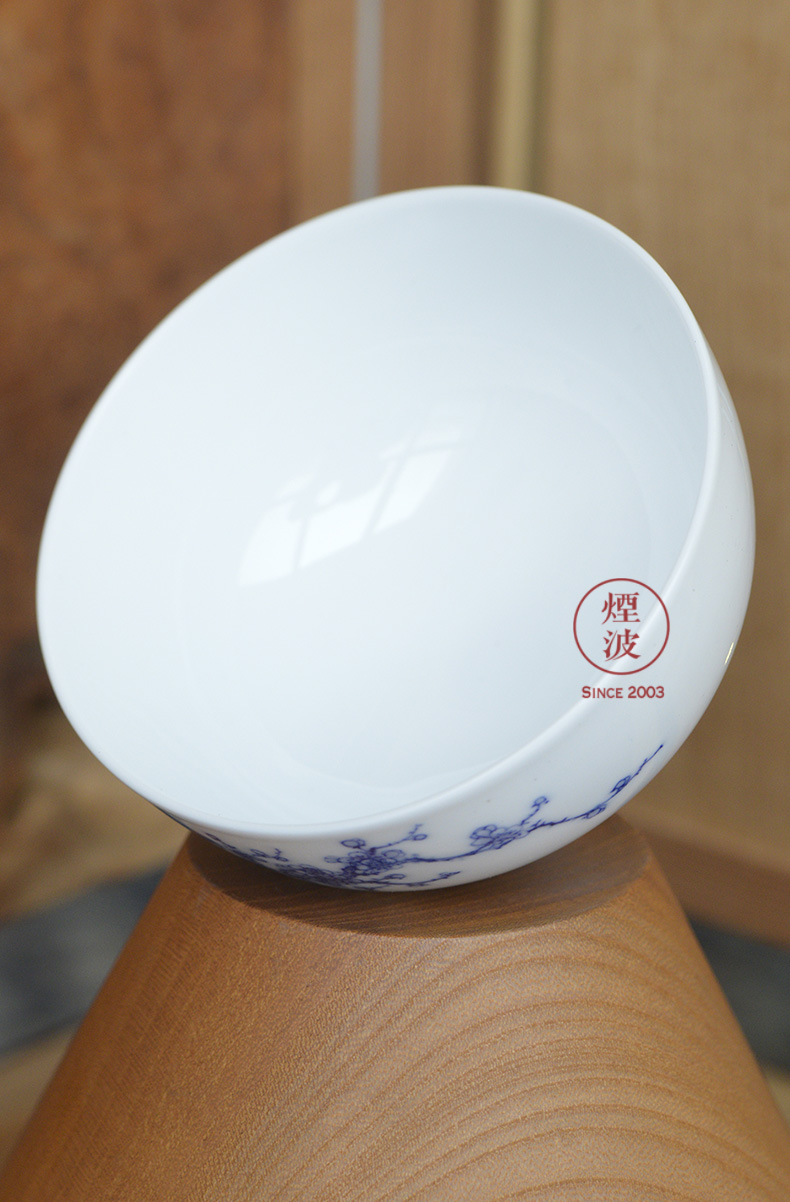 Jingdezhen nine wonderful hand burn hand - made porcelain nine paragraphs peach flower heart bowl of tea cups