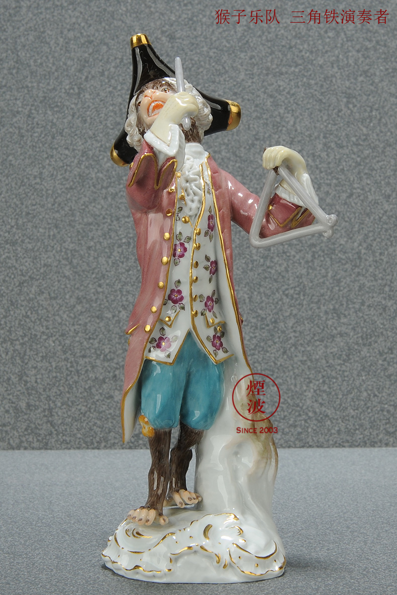 German mason mason meisen porcelain the baroque classical porcelain collection plastic monkeys