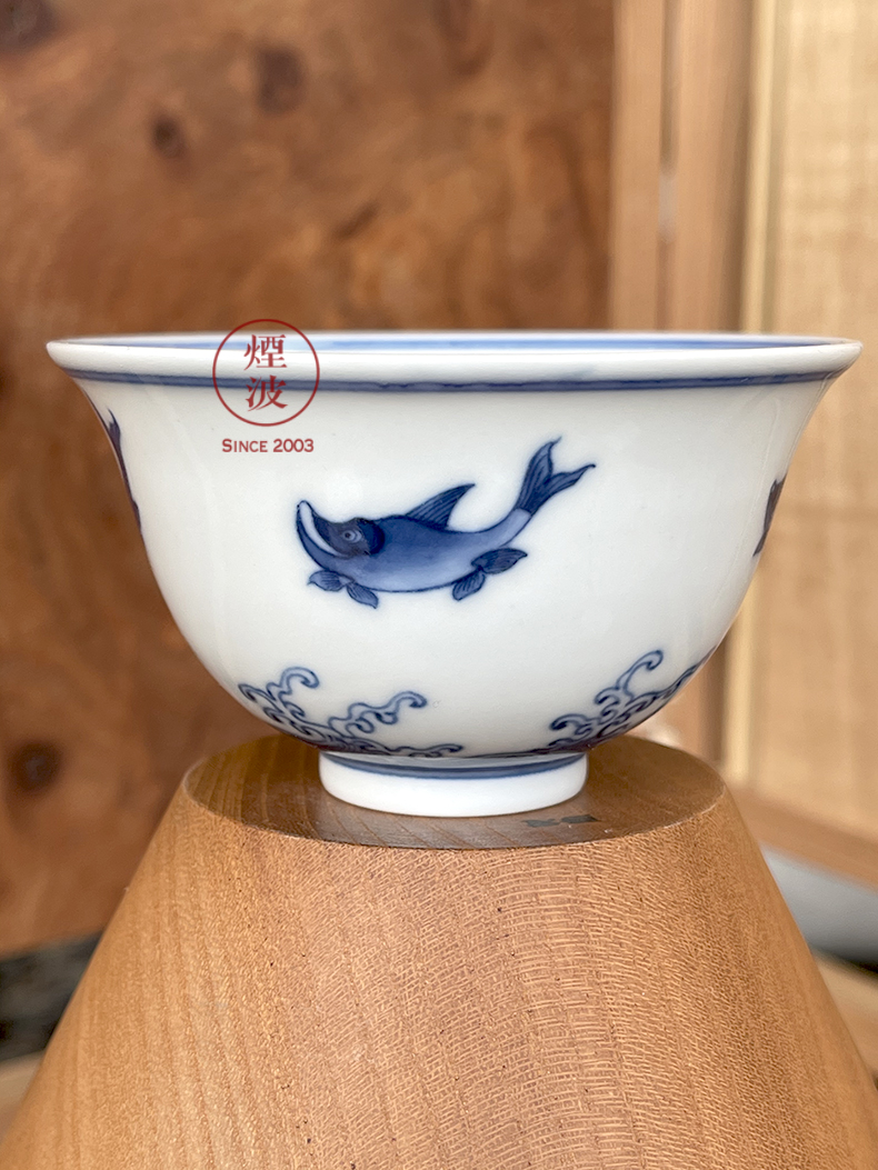 Jingdezhen lesser RuanDingRong made lesser sea rich by diving in com.lowagie.text.paragraph five fish painting of koubei