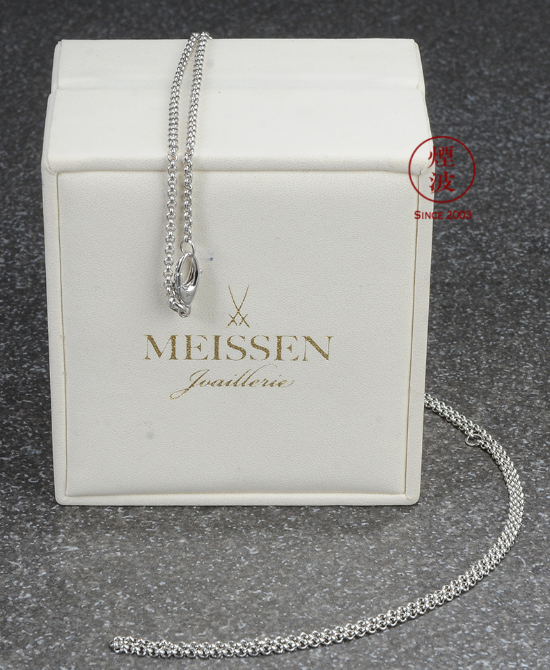 Those German ms mason MEISSEN porcelain platinum rose gold necklace, necklace