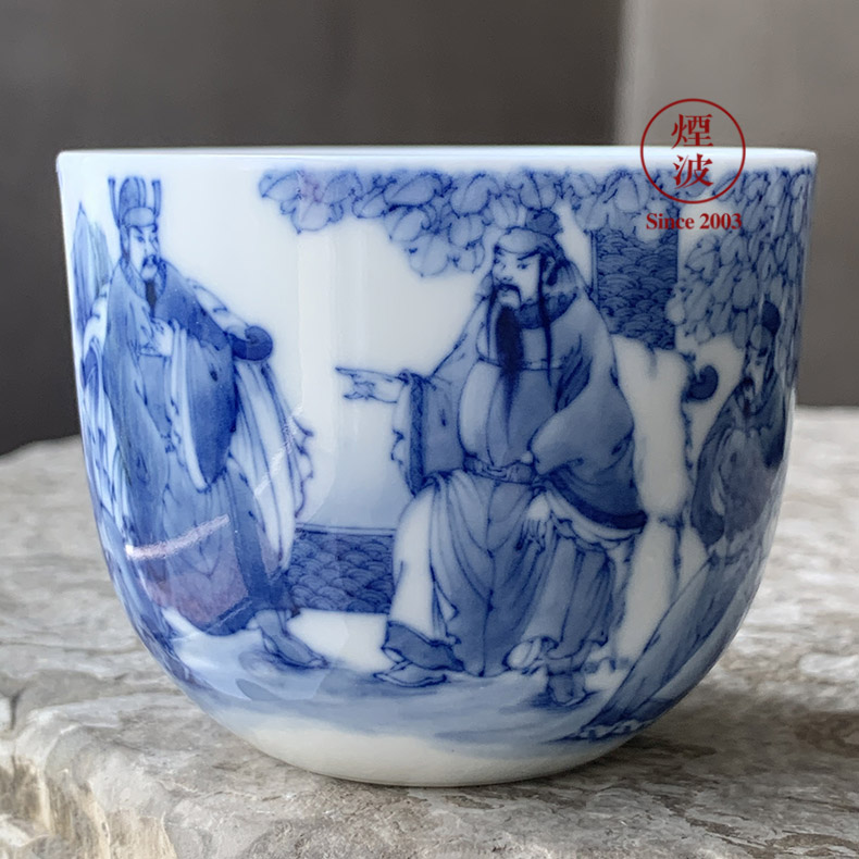 Jingdezhen nine burn hand - made porcelain nine paragraphs experienced three main minister JuYi qianlong cylinder cup chicken