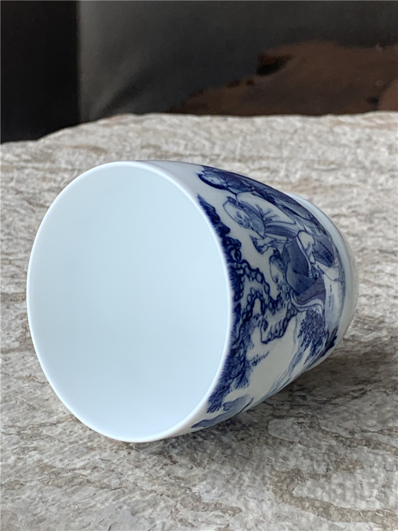 Jingdezhen nine wonderful hand burn hand - made porcelain nine paragraphs offer longevity figure mold cup sample tea cup tea cups