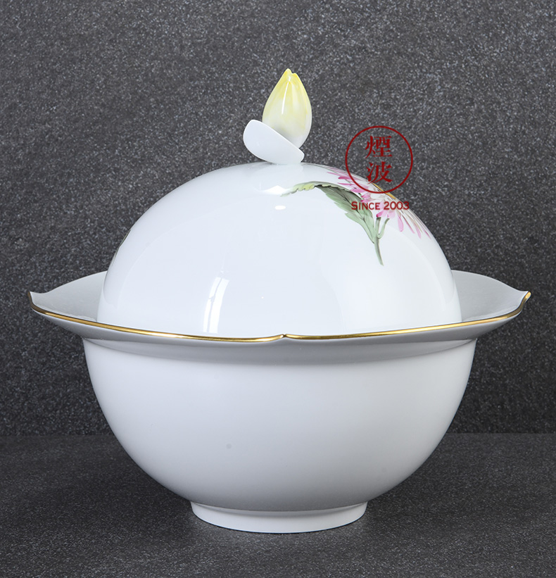 German mason MEISSEN porcelain magic wave series banquet tureen soup bowl of soup plate tableware