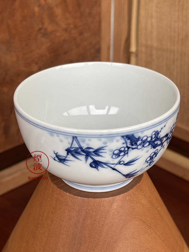 Jingdezhen lesser RuanDingRong com.lowagie.text.paragraph made lesser bamboo may double the gentleman running of white tea cup sample tea cup host