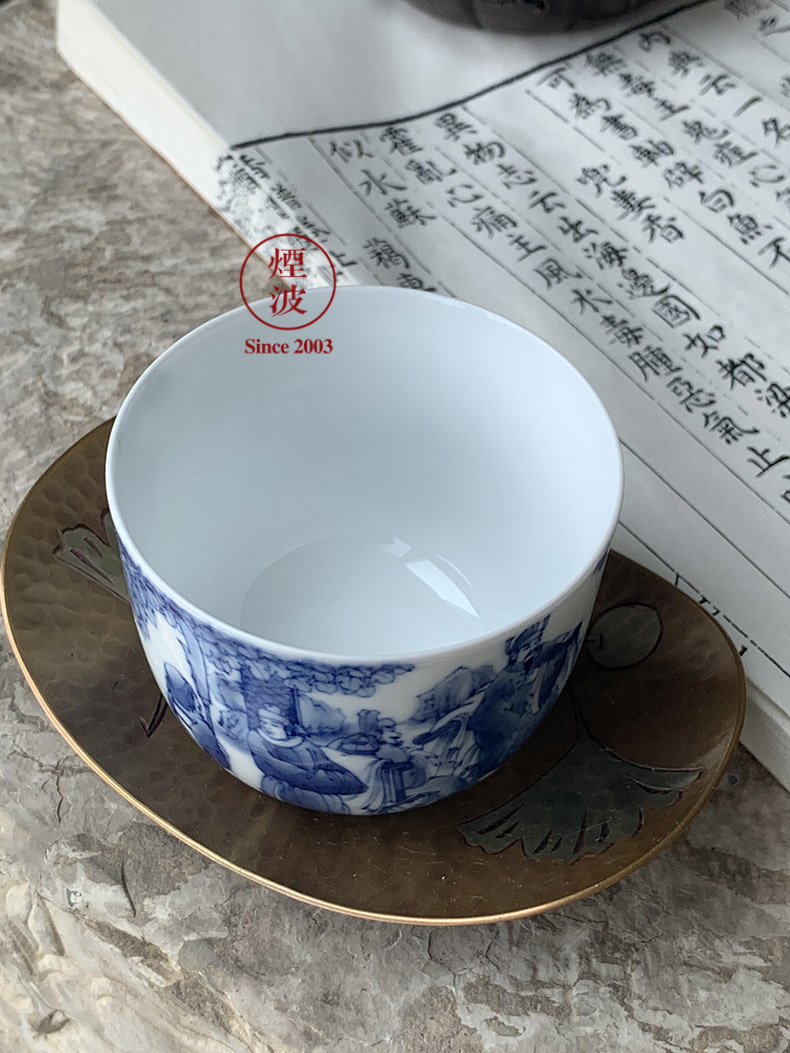 Jingdezhen nine burn hand - made porcelain nine paragraphs experienced three main minister JuYi qianlong cylinder cup chicken