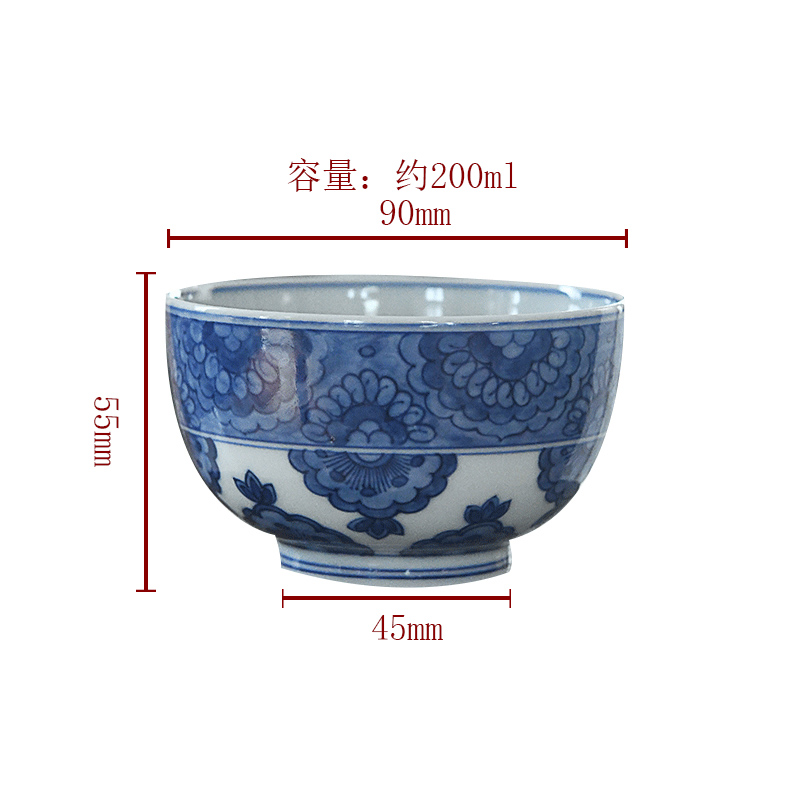 Jingdezhen spring auspicious jade JingDe spring breeze auspicious jade hand - made porcelain flowers sample tea cup tea cups