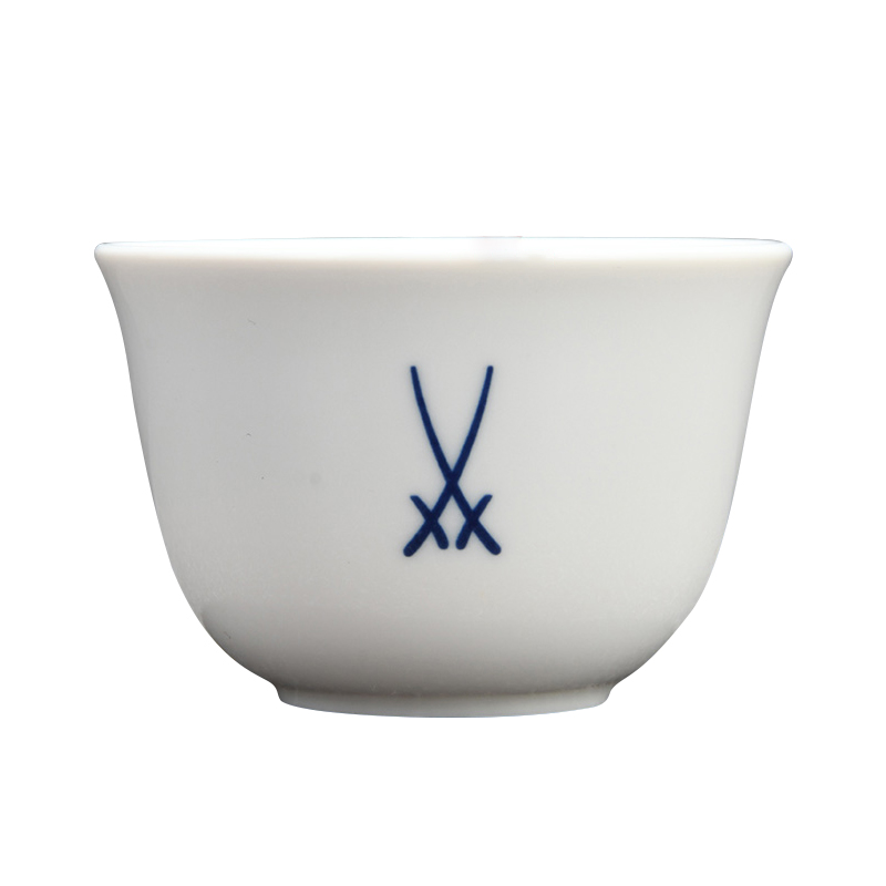 German MEISSEN porcelain mason pure single cup tea cup series cobalt blue double sword