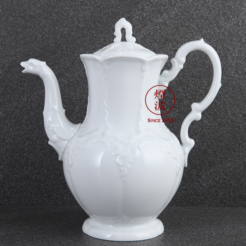 German mason MEISSEN porcelain B - Form pure white series CiHu afternoon tea pot coffee pot