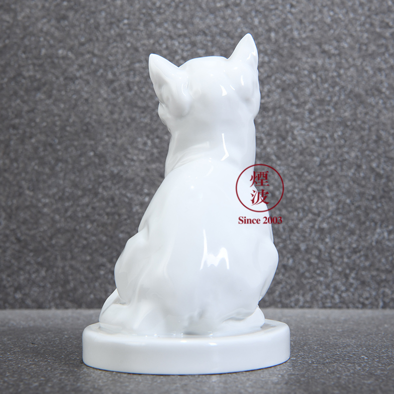 German animal MEISSEN porcelain porcelain mason plastic handicraft furnishing articles that occupy the home act the role ofing is tasted the cat