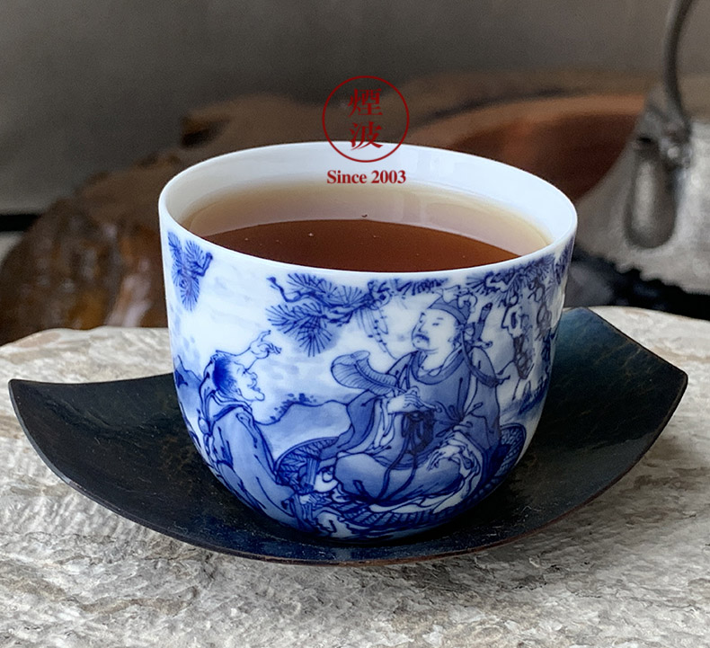 Jingdezhen nine wonderful hand burn hand - made porcelain nine paragraphs hengbao qianlong cups chicken cylinder cup