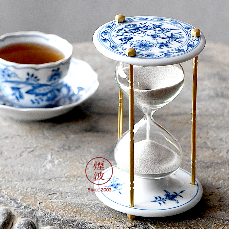 German MEISSEN porcelain mason classic blue onion series hourglass creative home furnishing articles