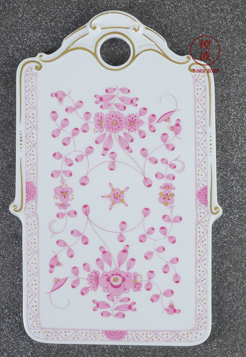 Germany mason MEISSEN porcelain new clipping India cut flowers cheese bread plate sushi plate