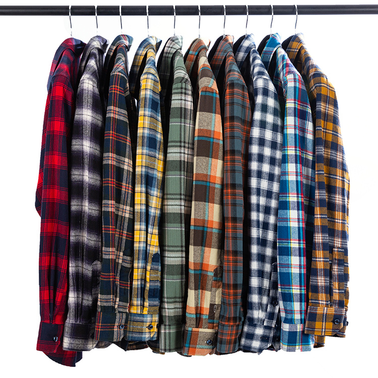 Large Size European and American Retro Plaid Long-Sleeved Shirt for Men, Trendy Youth Casual All-Cotton Brushed Shirt Jacket, Versatile Shirt Large Size European and American Retro Plaid Long-Sleeved Shirt for Men, Trendy Youth Casual All-Cotton Brushed Shirt Jacket, Versatile Shirt