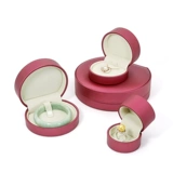 Темно-бордовая матовая коробочка для хранения, обручальное кольцо, подвеска, браслет, ожерелье, ювелирное украшение, сундук с сокровищами, коробка