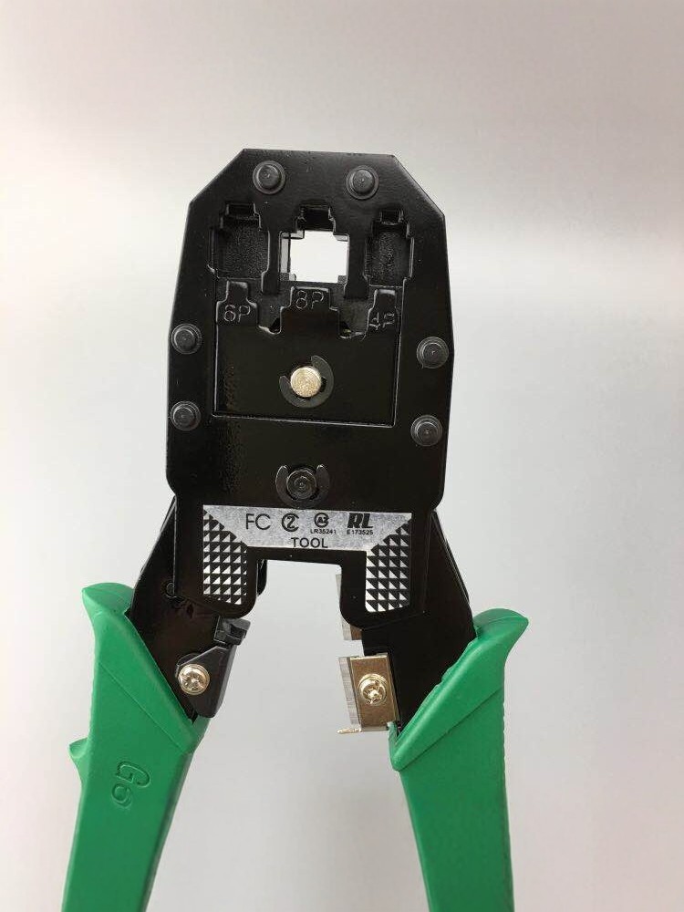 Three-Purpose Network Cable Pliers, Crimping Pliers, 4P6P8P Multi-Functional Wire Stripping Pliers, Network Cable and Telephone Line Tester, Network Tools