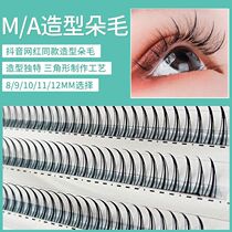 Make-up fairy eyelashes A- type Net red recommended the hair fairy herself to graft the beauty of the long-term M-type mink hair single plant